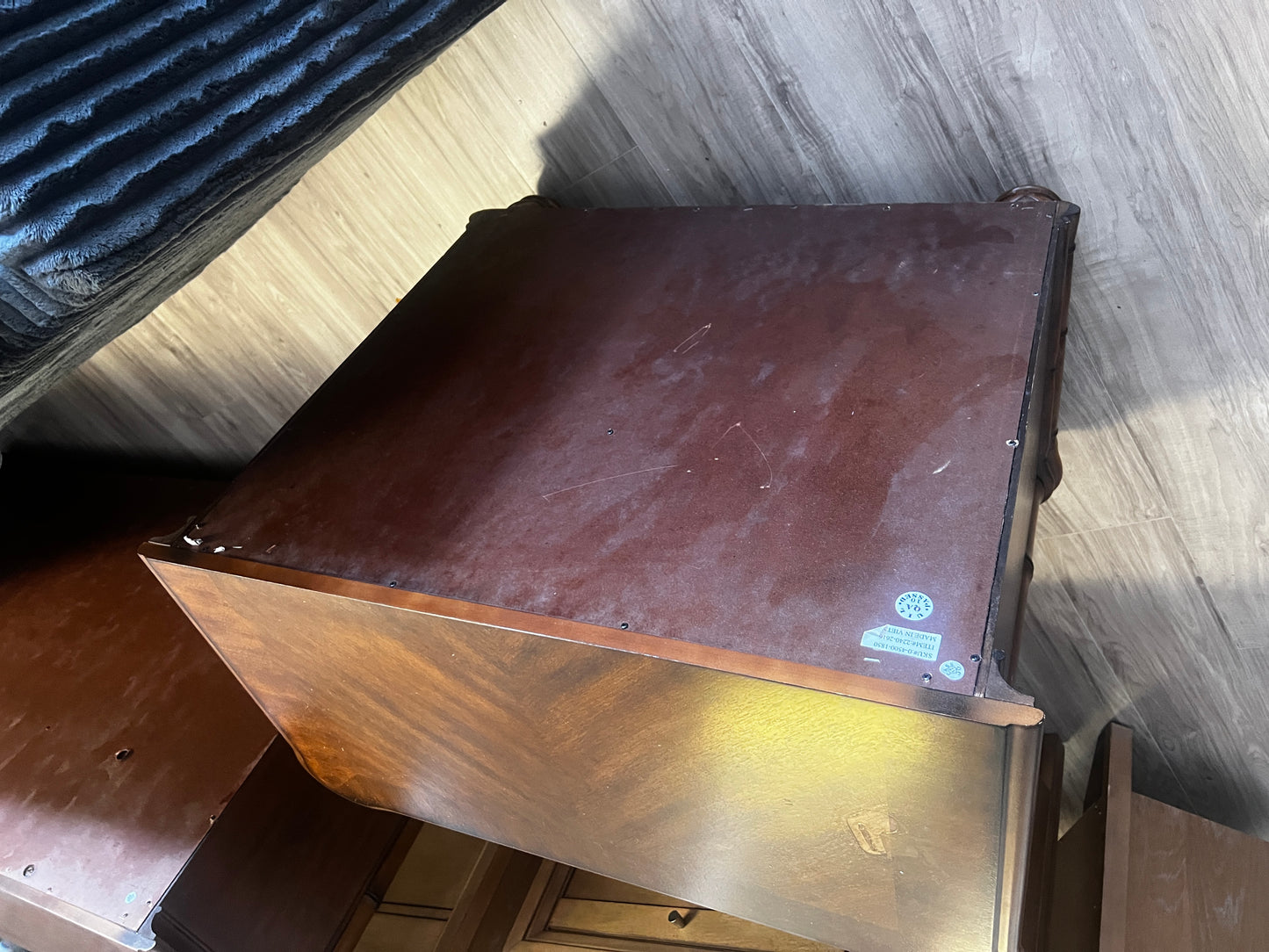 3 PC Bamboo Harverty's Dark Wood Bedroom Set.