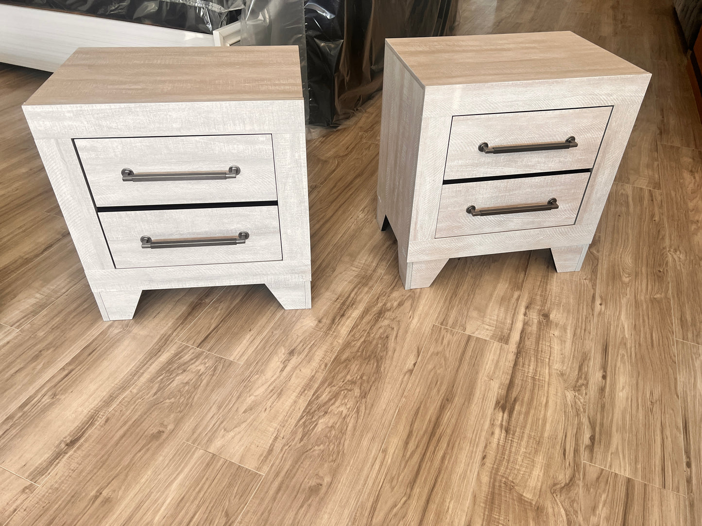 New Pair of Shelby 2 Drawer Night Stands