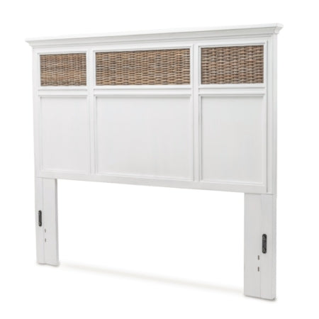 Sea Winds Kauai White Queen Headboard