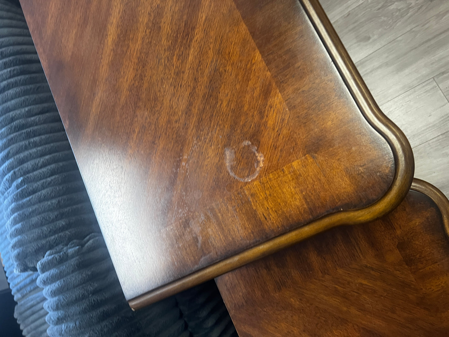 3 PC Bamboo Harverty's Dark Wood Bedroom Set.