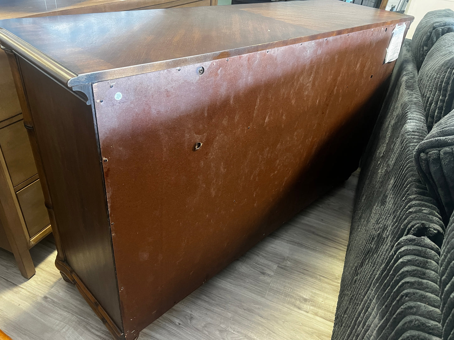 3 PC Bamboo Harverty's Dark Wood Bedroom Set.