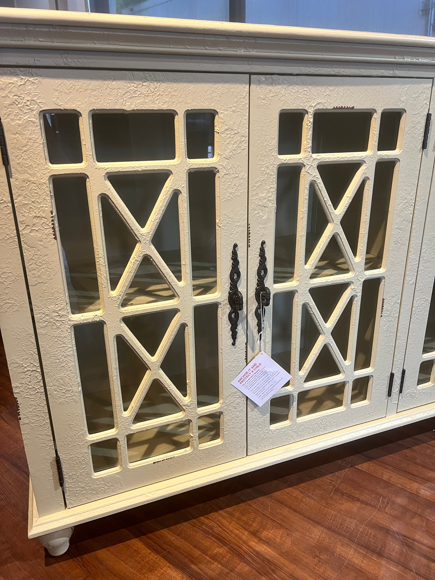 Brand New Amazing Shabby Chic, Pre-assembled, 4 Door Cabinet