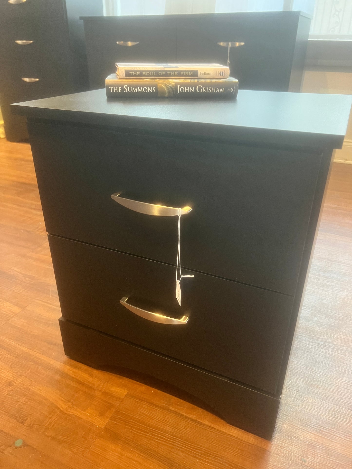 Beautiful Black Brand New KITH Pre-assembled two drawer night stand