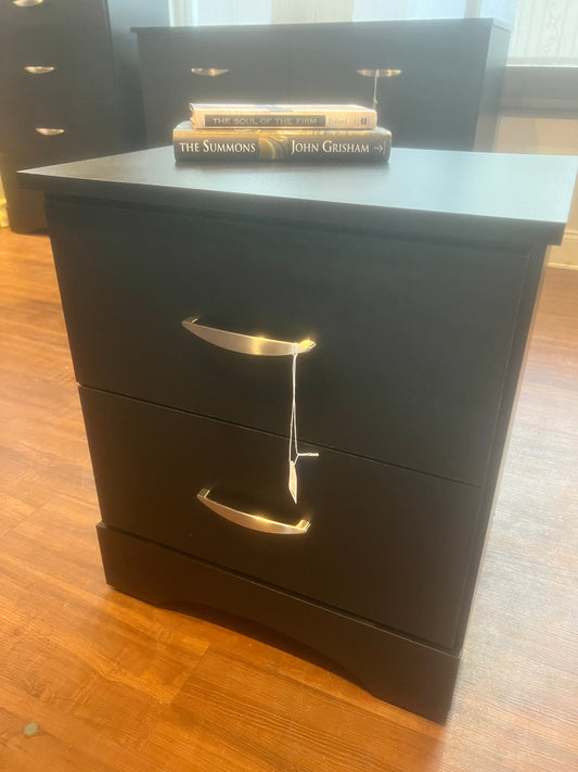 Beautiful Brand new pre-assembled two drawer night stand
