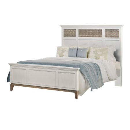 Sea Winds Kauai White 4pc Bedroom Set with King Bed