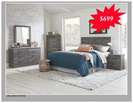 Loft Living 5 PC Made in America Bedroom Set